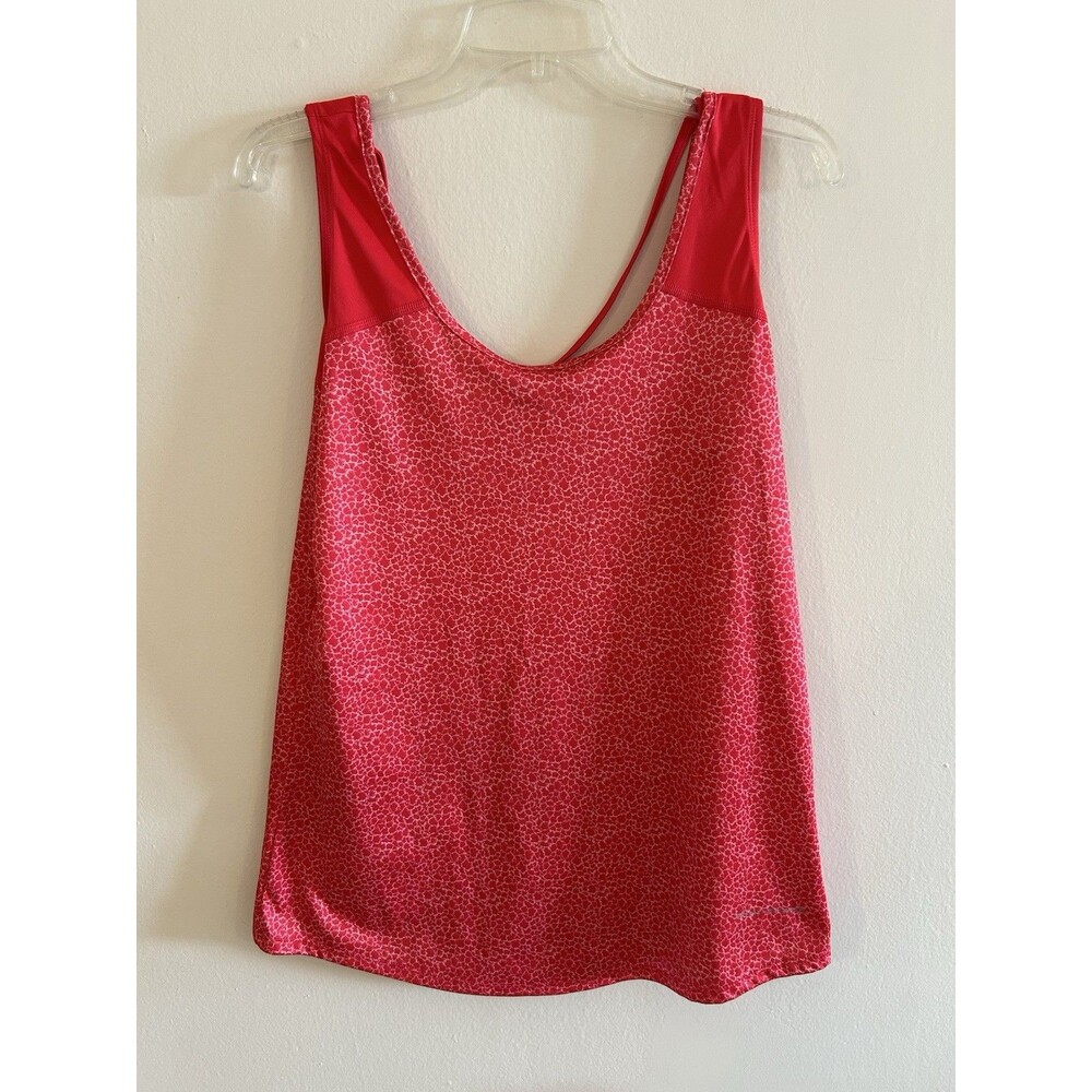 Columbia Omni Shade Red Sleeveless Racer Back Athletic Polyester Size L